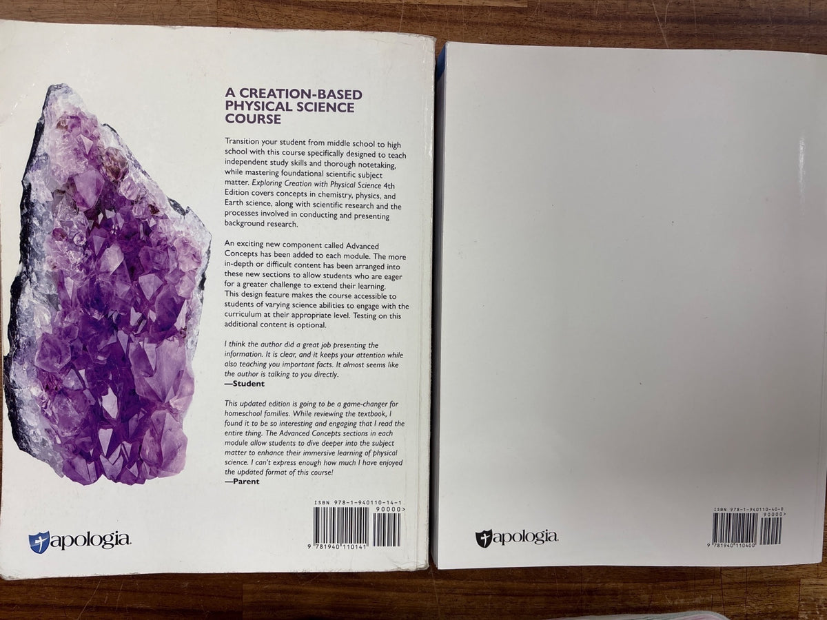 Apologia Exploring Creation Physical Science 4th Ed Set — photo 2 of 2