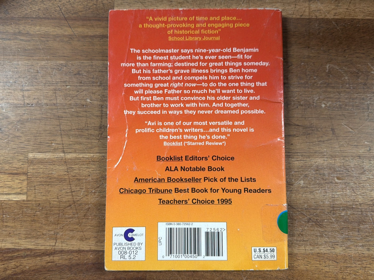 The Barn by Avi - Avon Camelot Paperback Novel