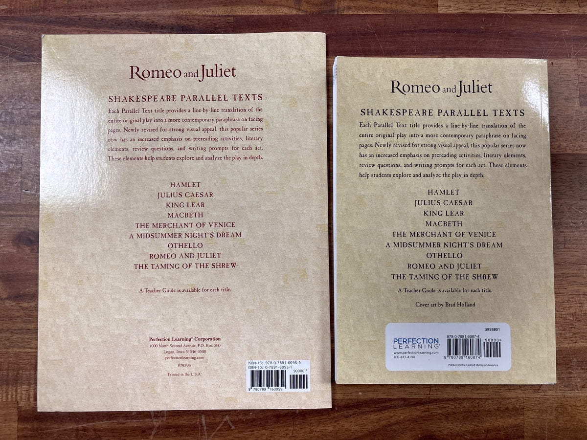 Perfection Learning Romeo and Juliet Parallel Text Set — photo 2 of 2
