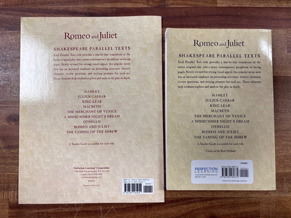 Perfection Learning Romeo and Juliet Parallel Text Set — photo 2 of 2