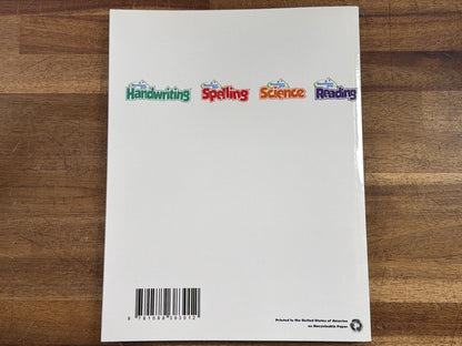 A Reason for Handwriting Kindergarten Beginning Manuscript