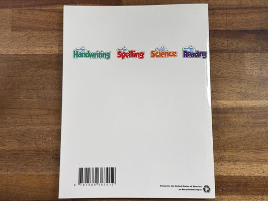 A Reason for Handwriting Kindergarten Beginning Manuscript