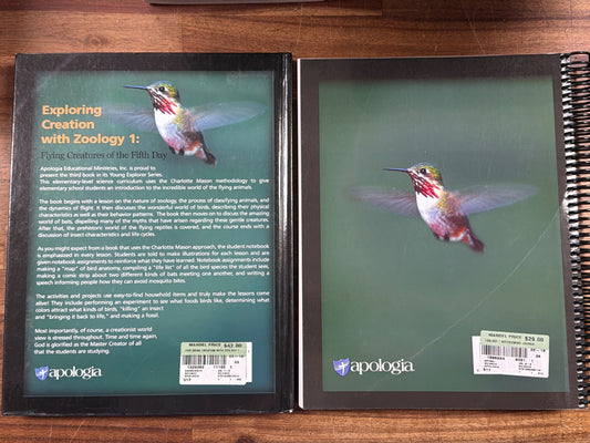 Apologia Zoology 1 Flying Creatures Text & Notebooking Journal