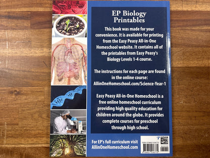 EP Biology Printables Levels 1-4 - Easy Peasy Homeschool