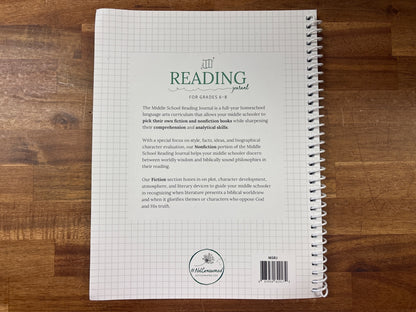#NotConsumed Reading Journal Grades 6-8 Homeschool — photo 2 of 2
