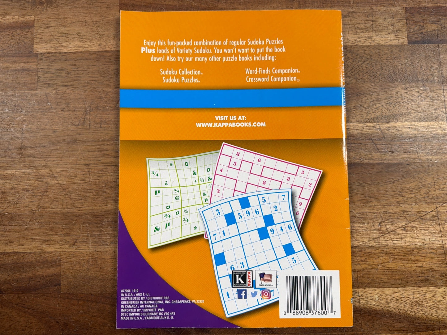Kappa Sudoku Variety Collection Volume 17 Puzzle Book