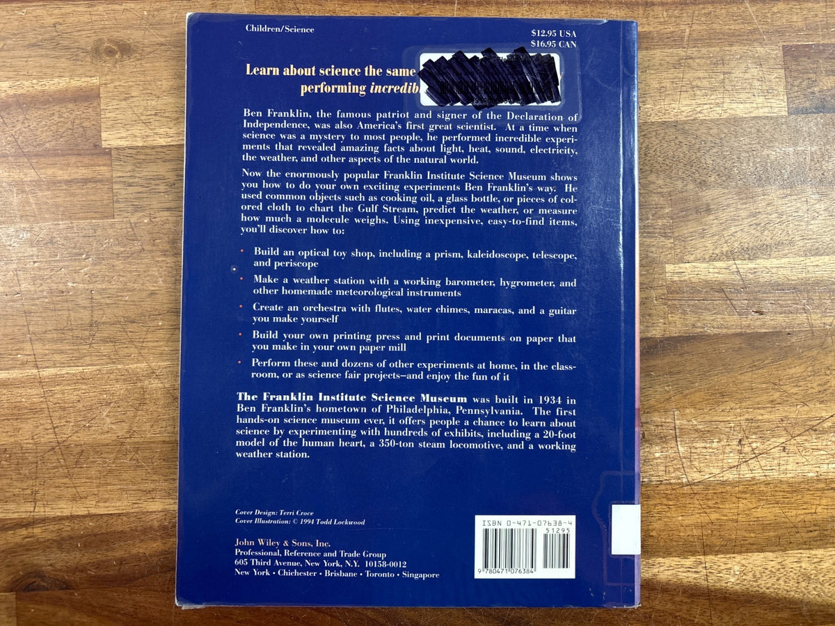 Ben Franklin Book of Easy & Incredible Experiments — photo 2 of 2