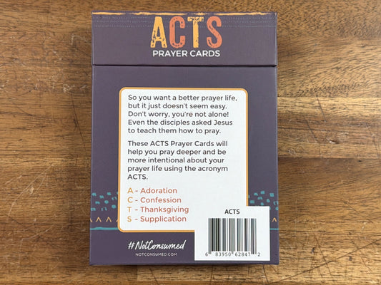 Acts Prayer Cards - Not Consumed Homeschool Devotional