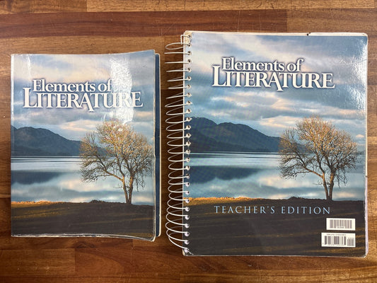 BJU Press Elements of Literature Set: Text, Teacher Ed, Tests