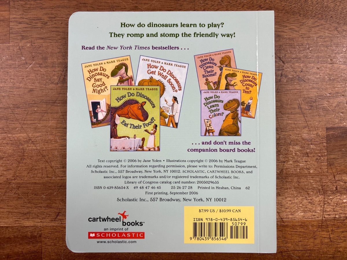How Do Dinosaurs Play with Their Friends? Board Book — photo 2 of 2