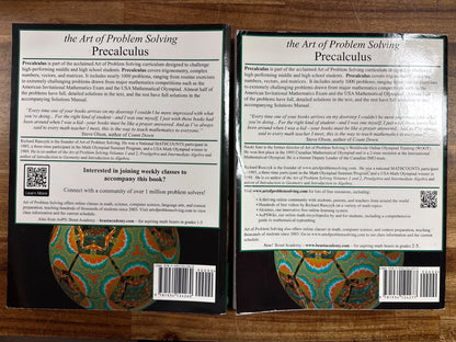 AoPS Precalculus Textbook & Solutions Manual 2nd Edition Set