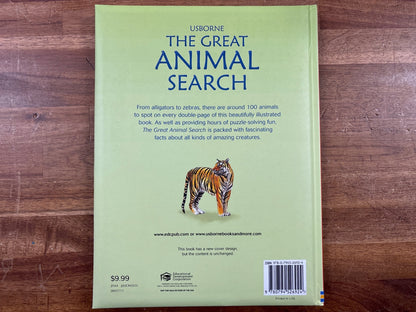 Usborne the Great Animal Search Hardcover — Good