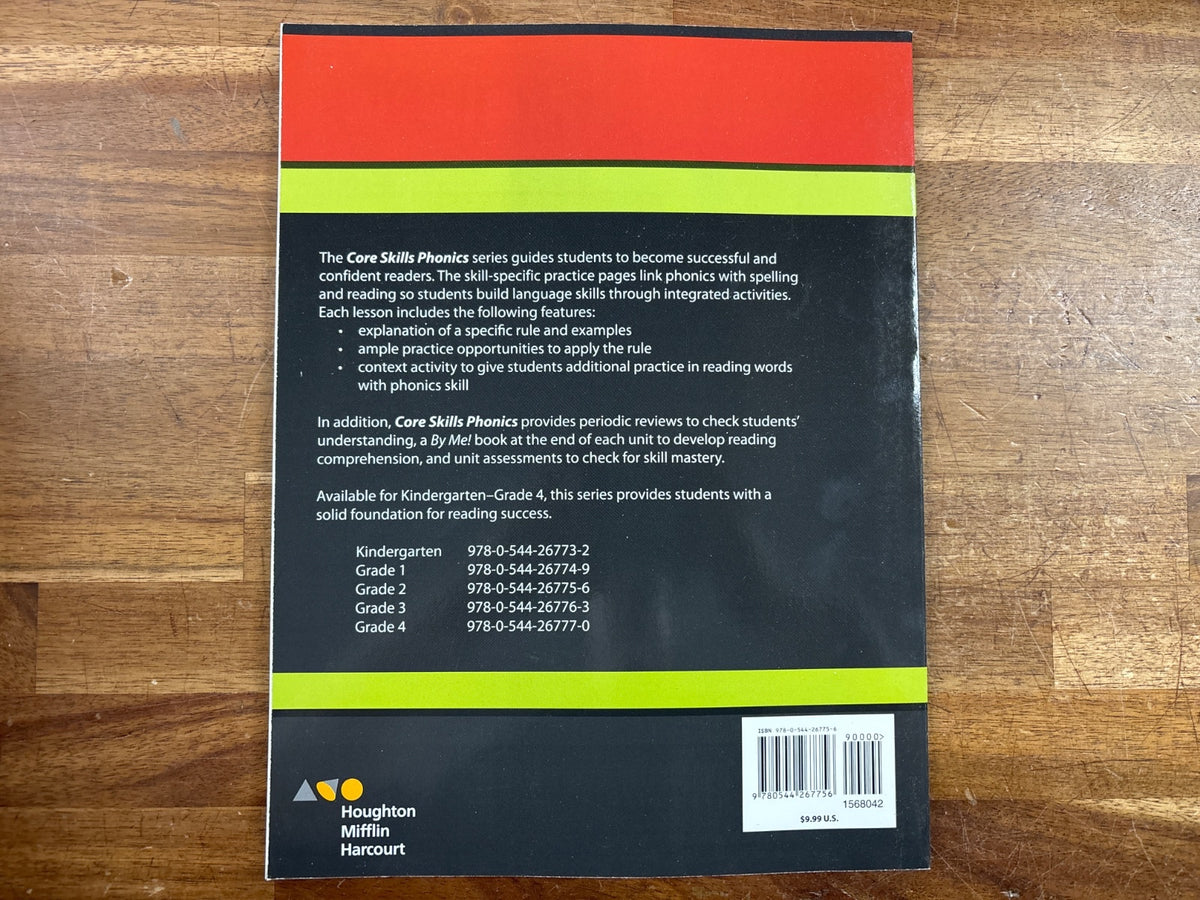 Houghton Mifflin Harcourt Core Skills Phonics Grade 2