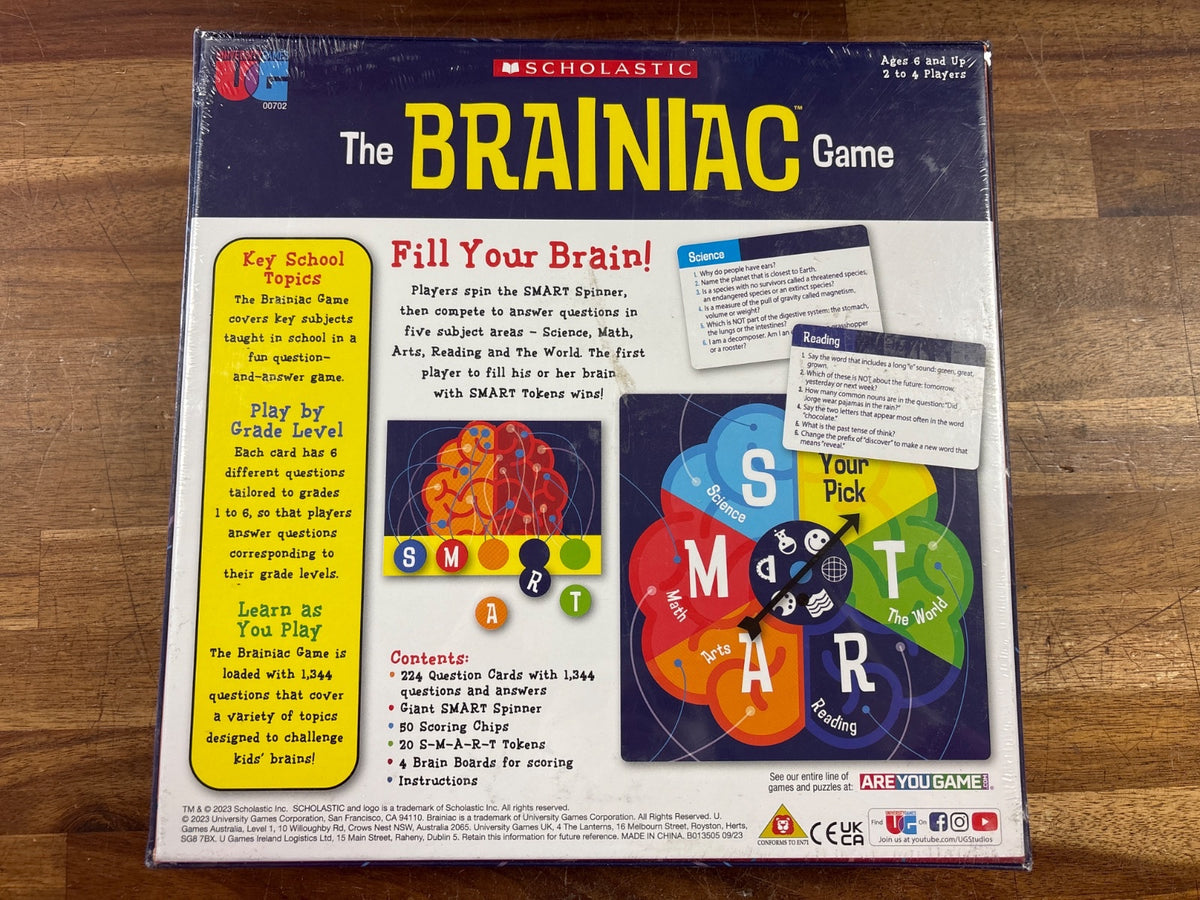 The Brainiac Game by Scholastic & University Games Ages 6+ — photo 2 of 2