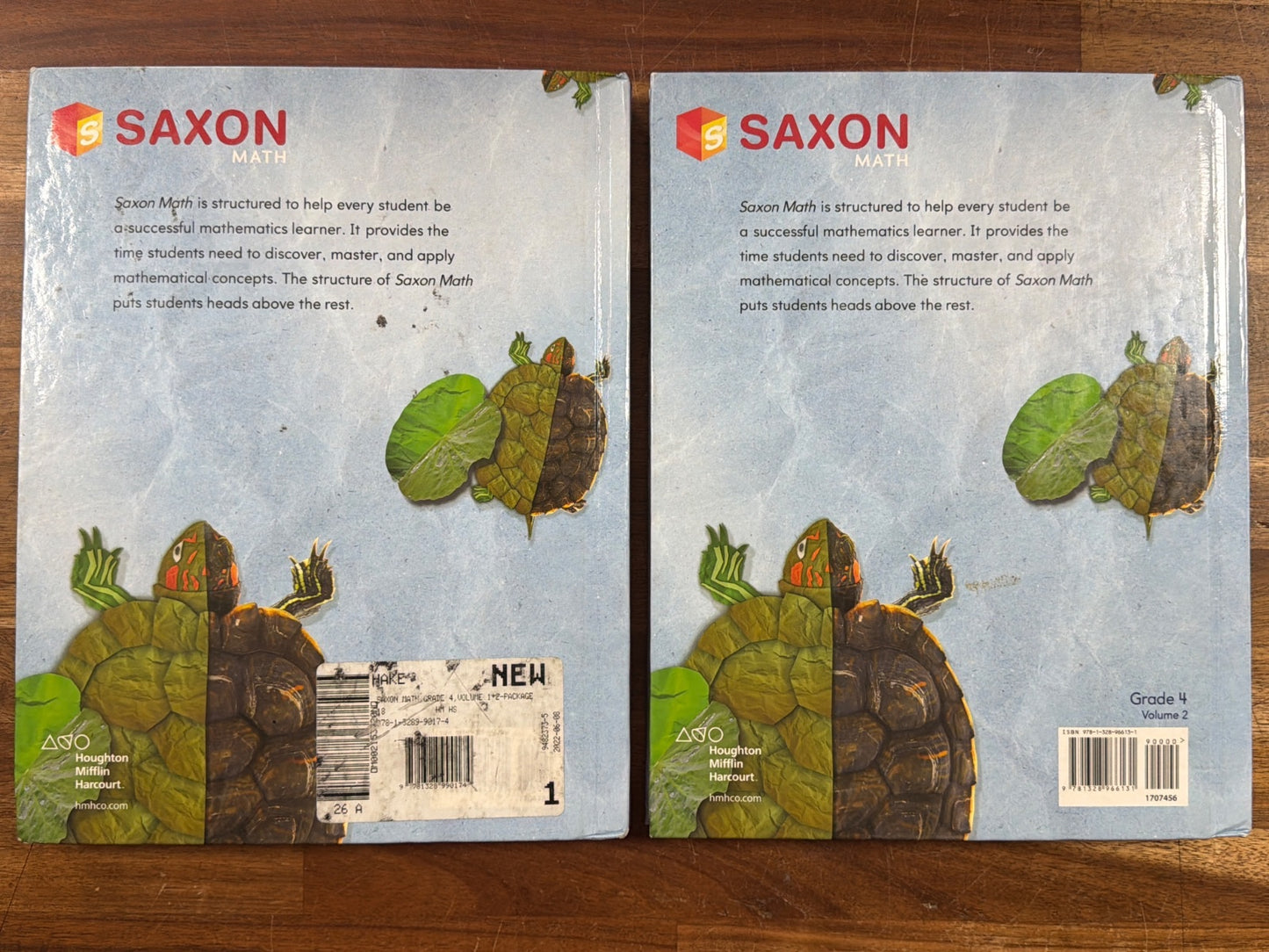 Saxon Math Grade 4 Student Edition Volumes 1 & 2 Set