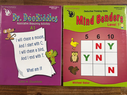 Critical Thinking Co. Mind Benders & Dr. DooRiddles Bundle