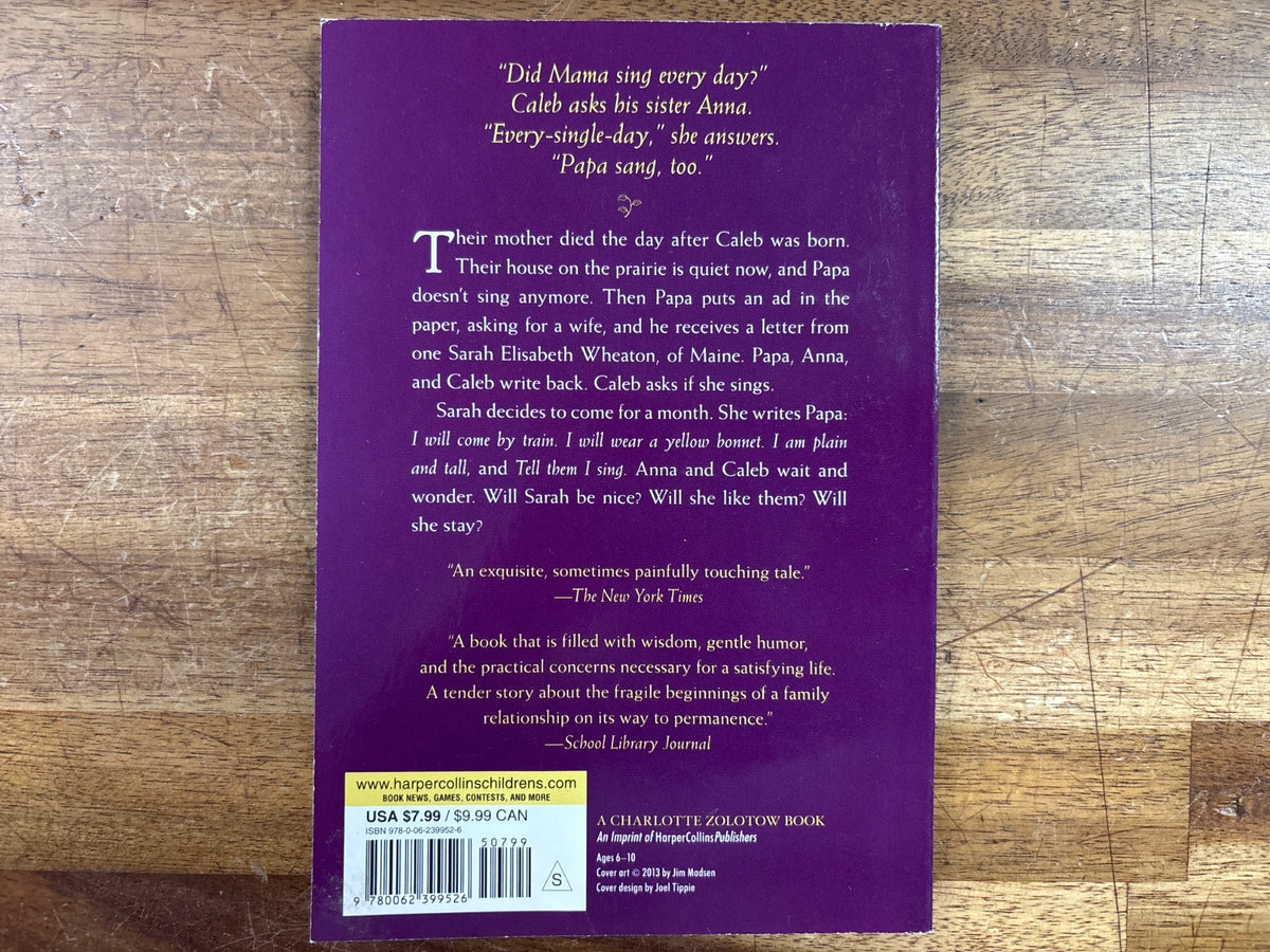 Sarah, Plain and Tall by Patricia MacLachlan 30th Anniversary Ed