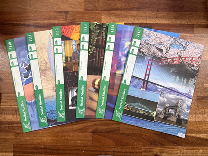 ACE PACEs Social Studies 4th Ed 1110-1120 & Key 1112-1120 Set