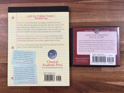 Latin for Children Primer C Answer Key & DVD Set Bundle