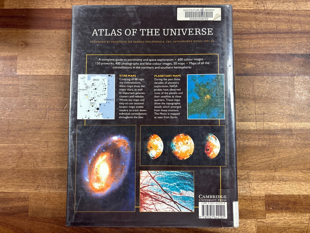 Atlas of the Universe by Patrick Moore Hardcover — photo 2 of 2
