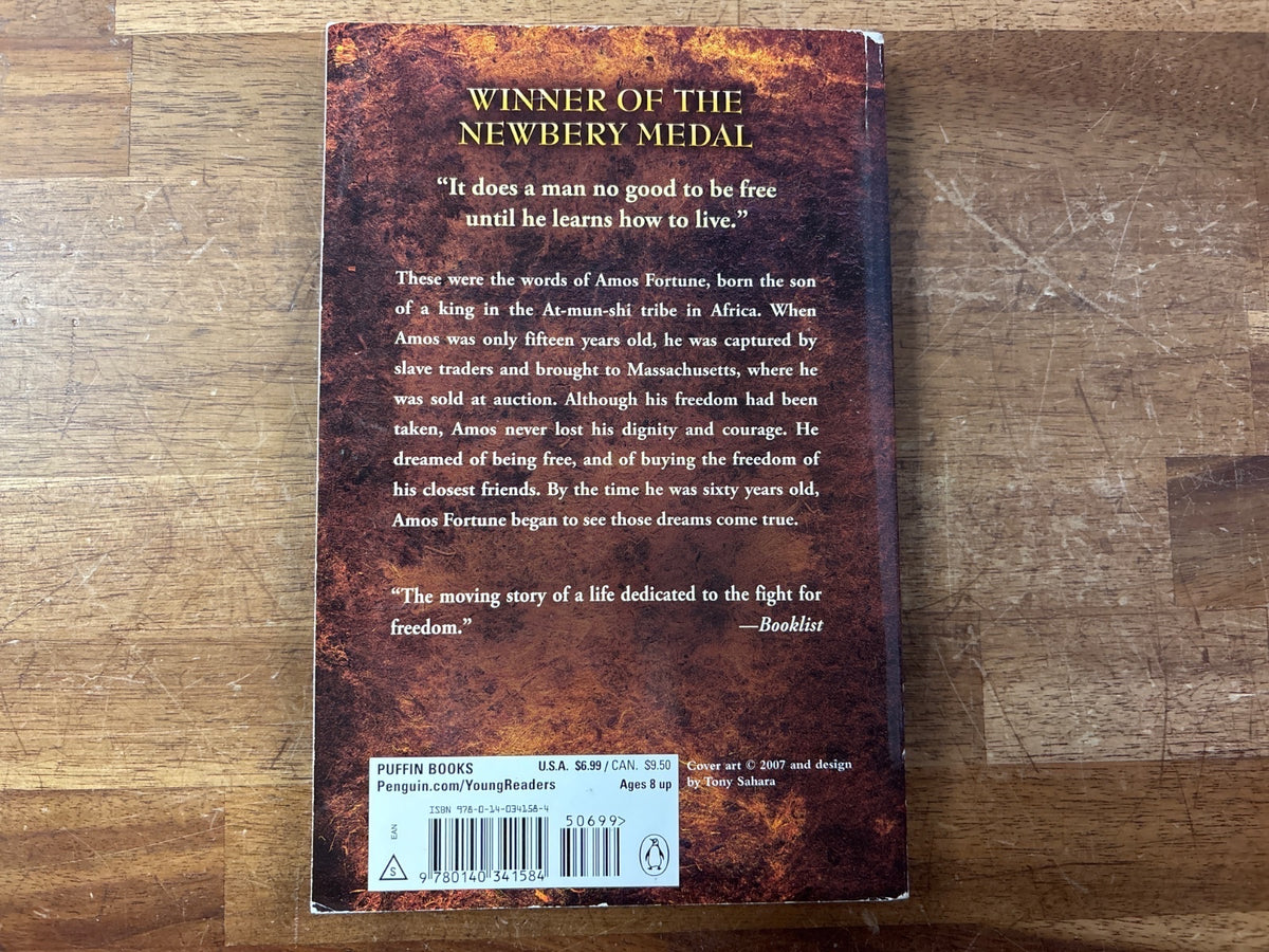 Amos Fortune Free Man by Elizabeth Yates Newbery Medal — photo 2 of 2