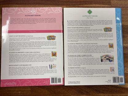 Memoria Press Alphabet Book Part One & Two Set