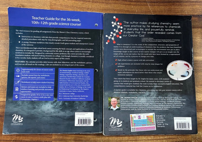 Master Books Chemistry Teacher Guide & Student Text Set