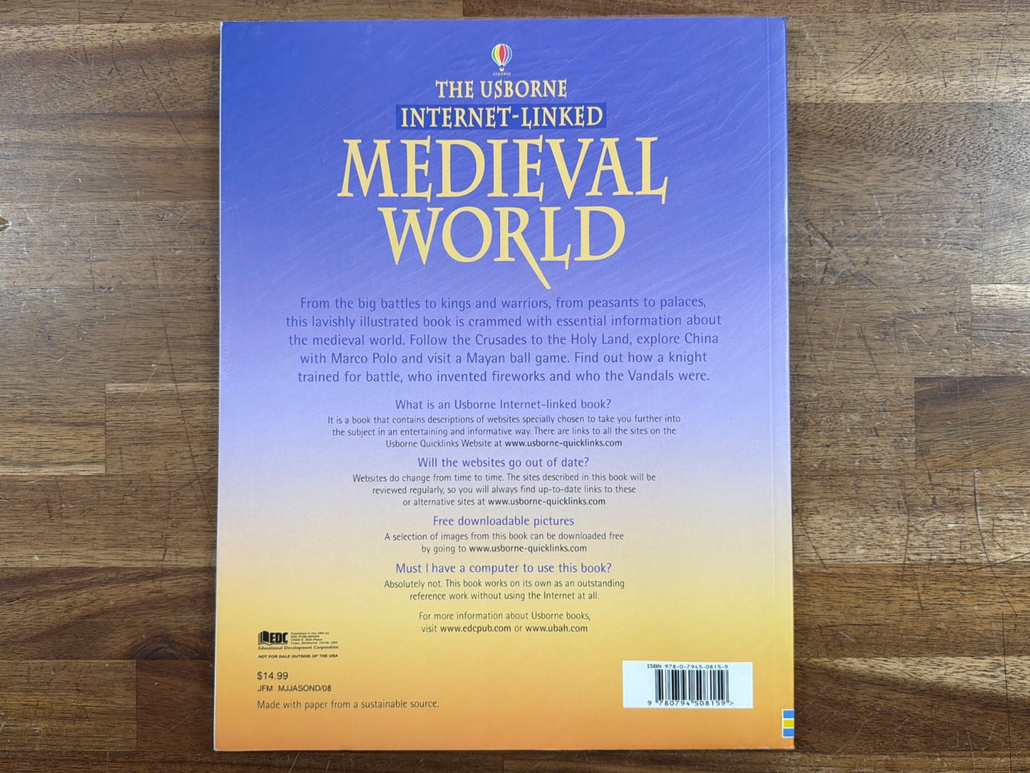 Usborne Internet-Linked Medieval World Reference Book