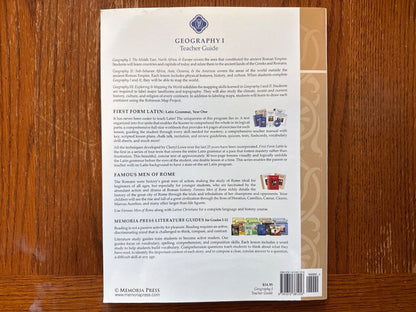 Memoria Press Geography I Middle East, N. Africa Teacher Guide