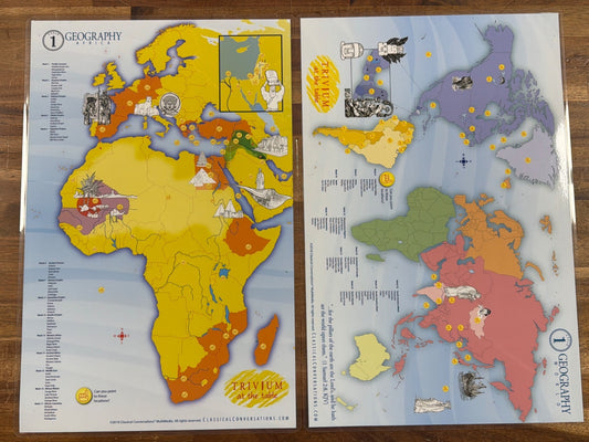 Classical Conversations Cycle 1 Geography Africa & World Maps