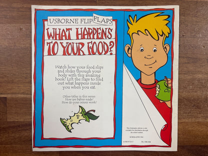 Usborne Flip Flaps: What Happens to Your Food? Lift-Flap Book