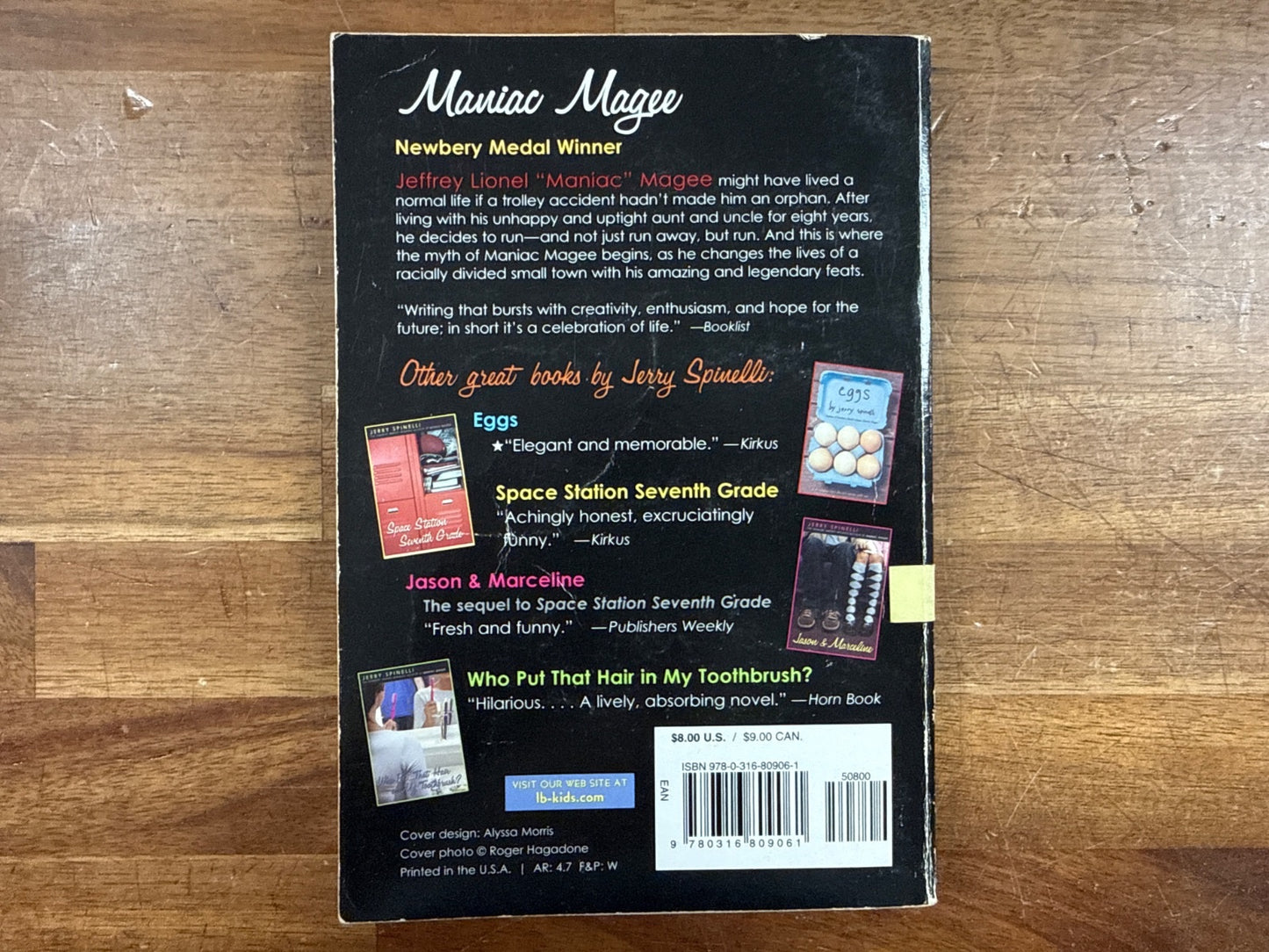 Maniac Magee by Jerry Spinelli Newbery Medal Winner
