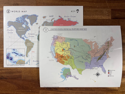 Classical Conversations Cycle 1-3 Map Set Africa US World