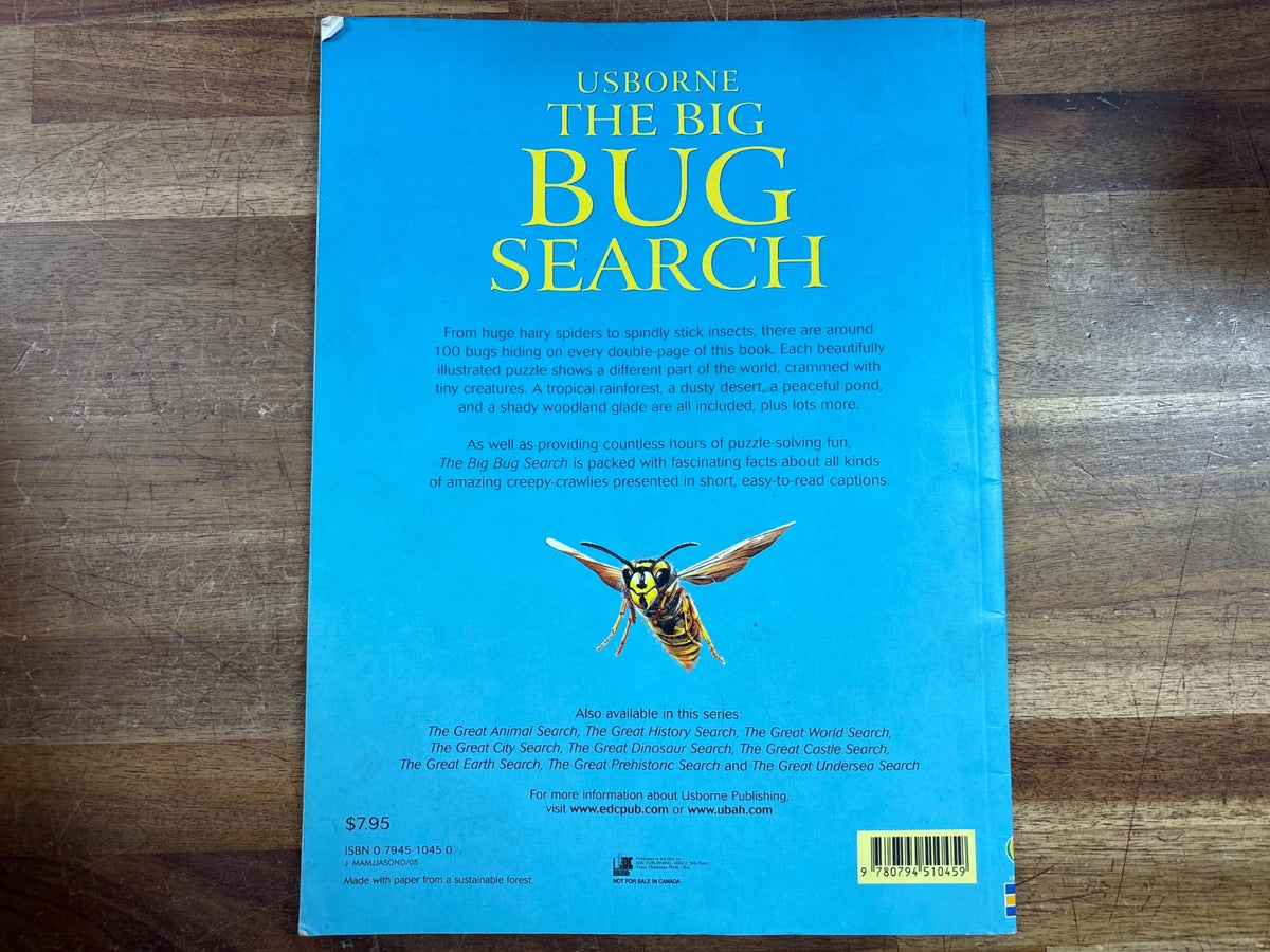 Usborne the Big Bug Search - Insects & Spiders Puzzle Book