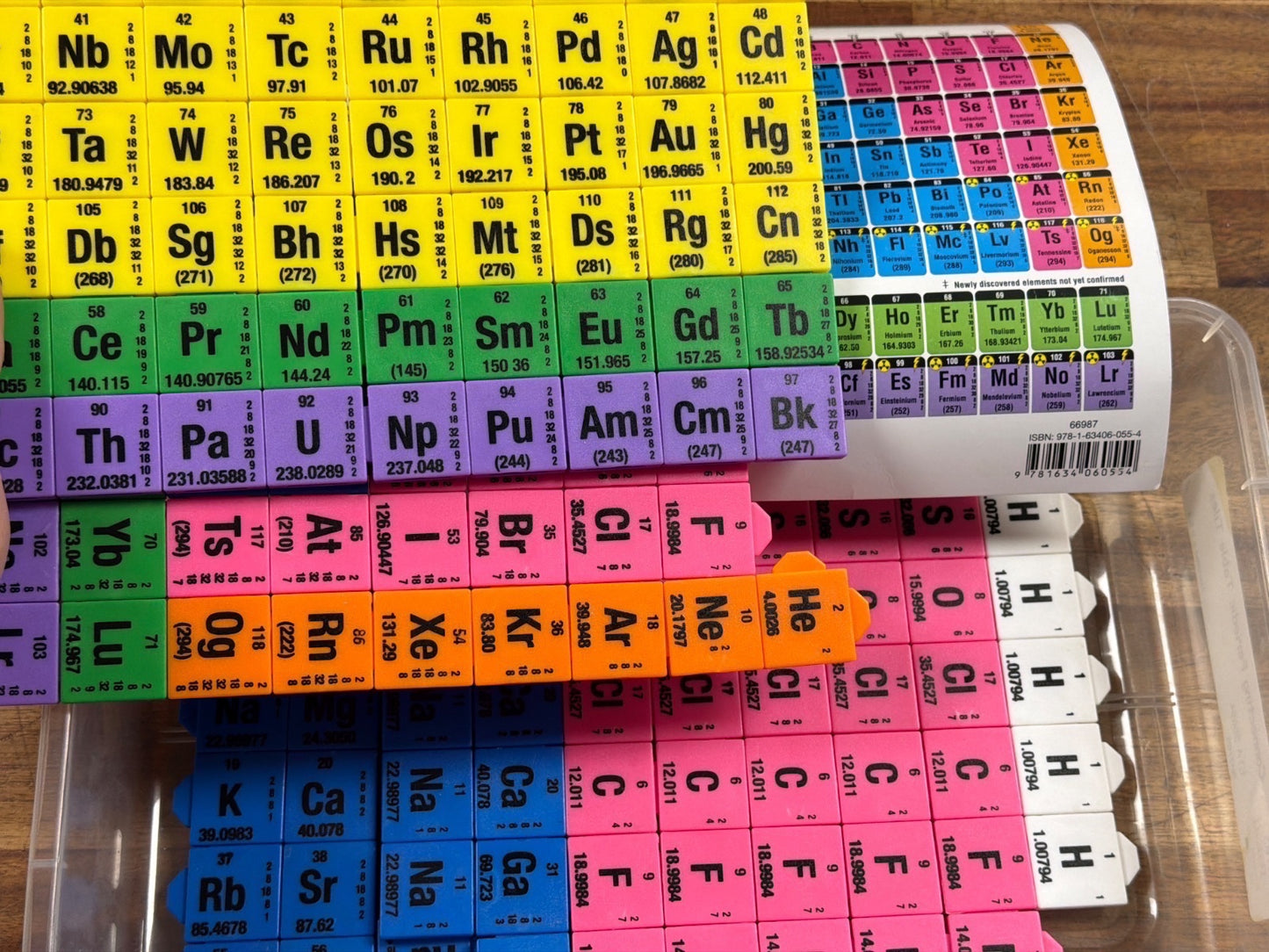 hand2mind Periodic Table Connecting Tiles Manipulatives
