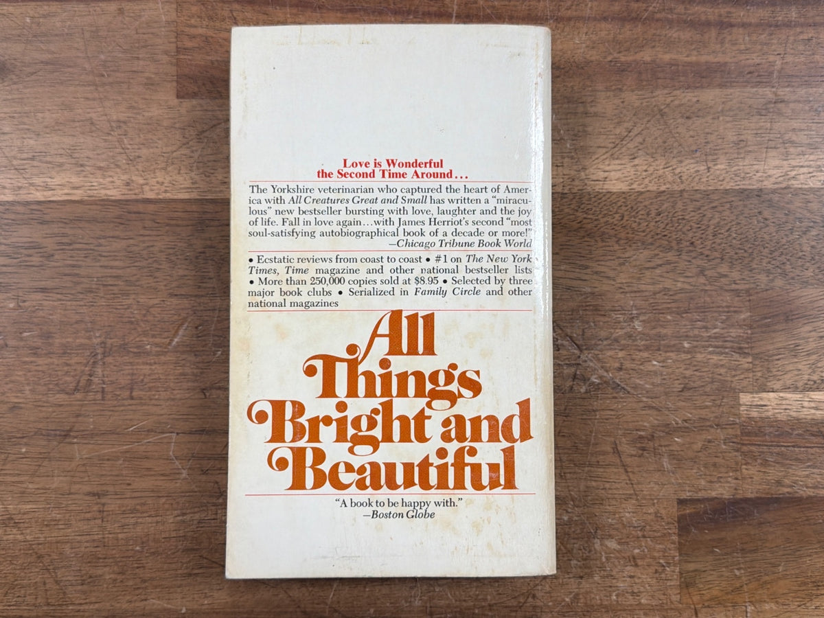 All Things Bright and Beautiful by James Herriot Bantam PB