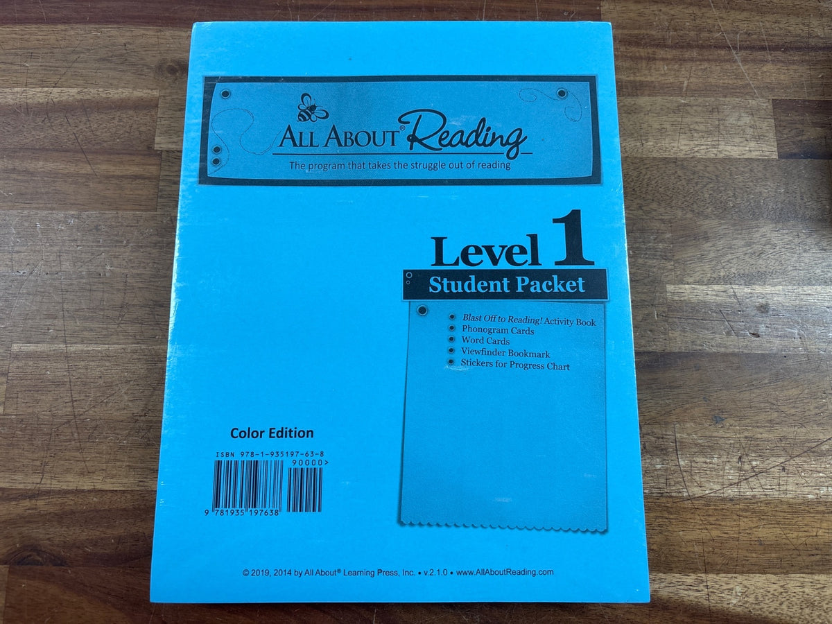 All About Reading Level 1 Student Packet Color Edition — photo 2 of 2