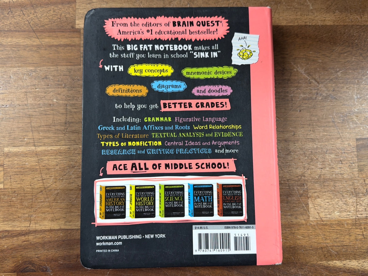 Everything You Need to Ace English Language Arts Notebook