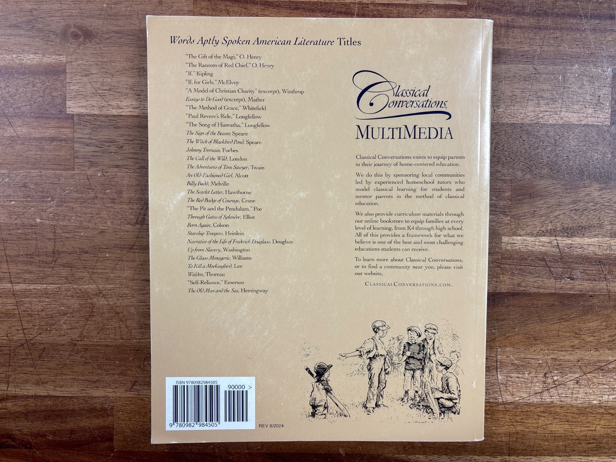 Words Aptly Spoken American Literature 2nd Edition Guide — photo 2 of 2