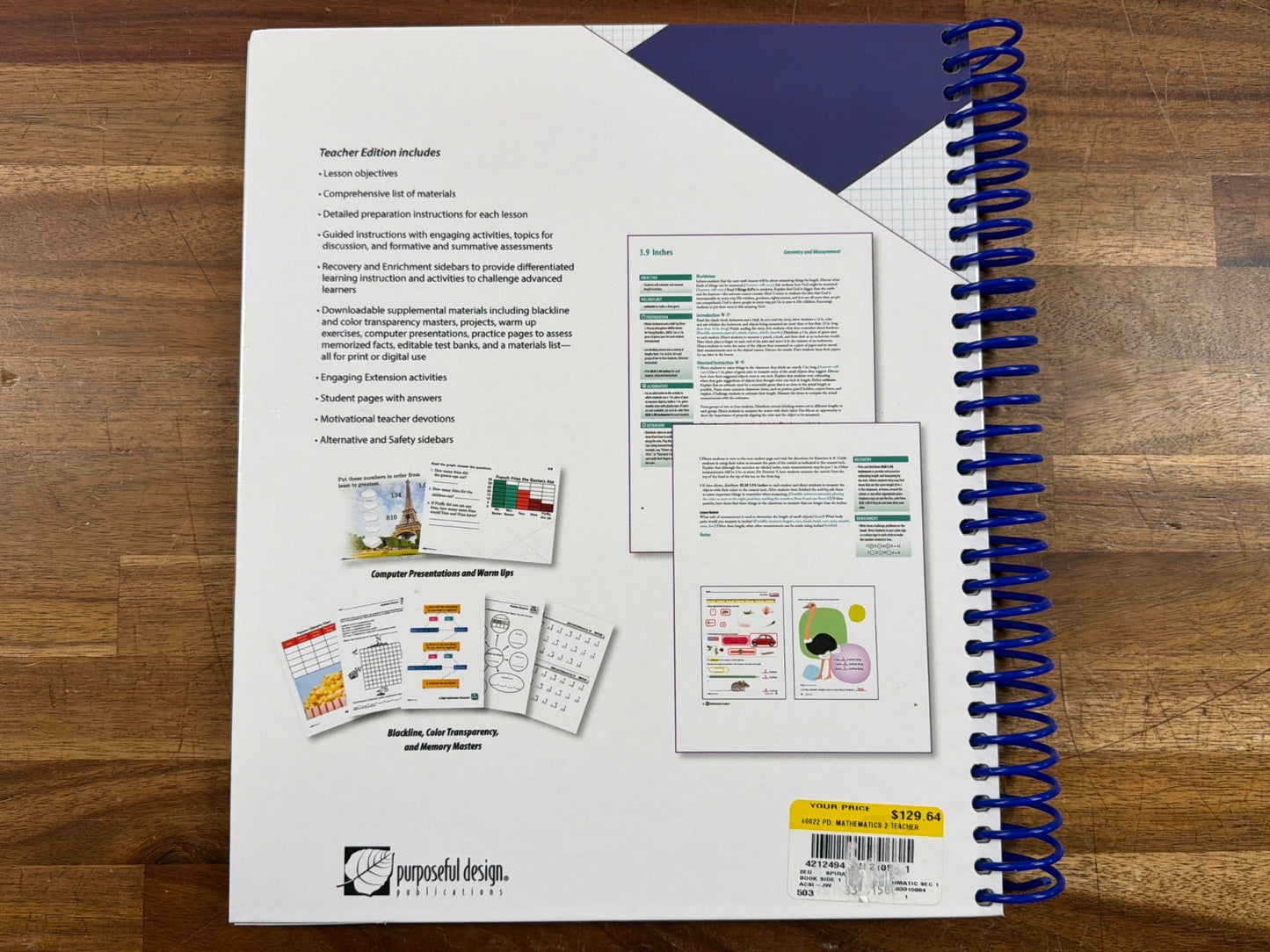 Purposeful Design Mathematics Grade 2 Teacher Edition 2nd Ed