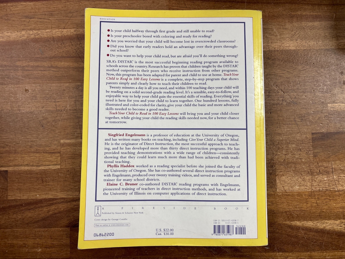 Teach Your Child to Read in 100 Easy Lessons - Engelmann