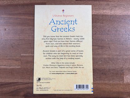Usborne Beginners Ancient Greeks Paperback Homeschool Book