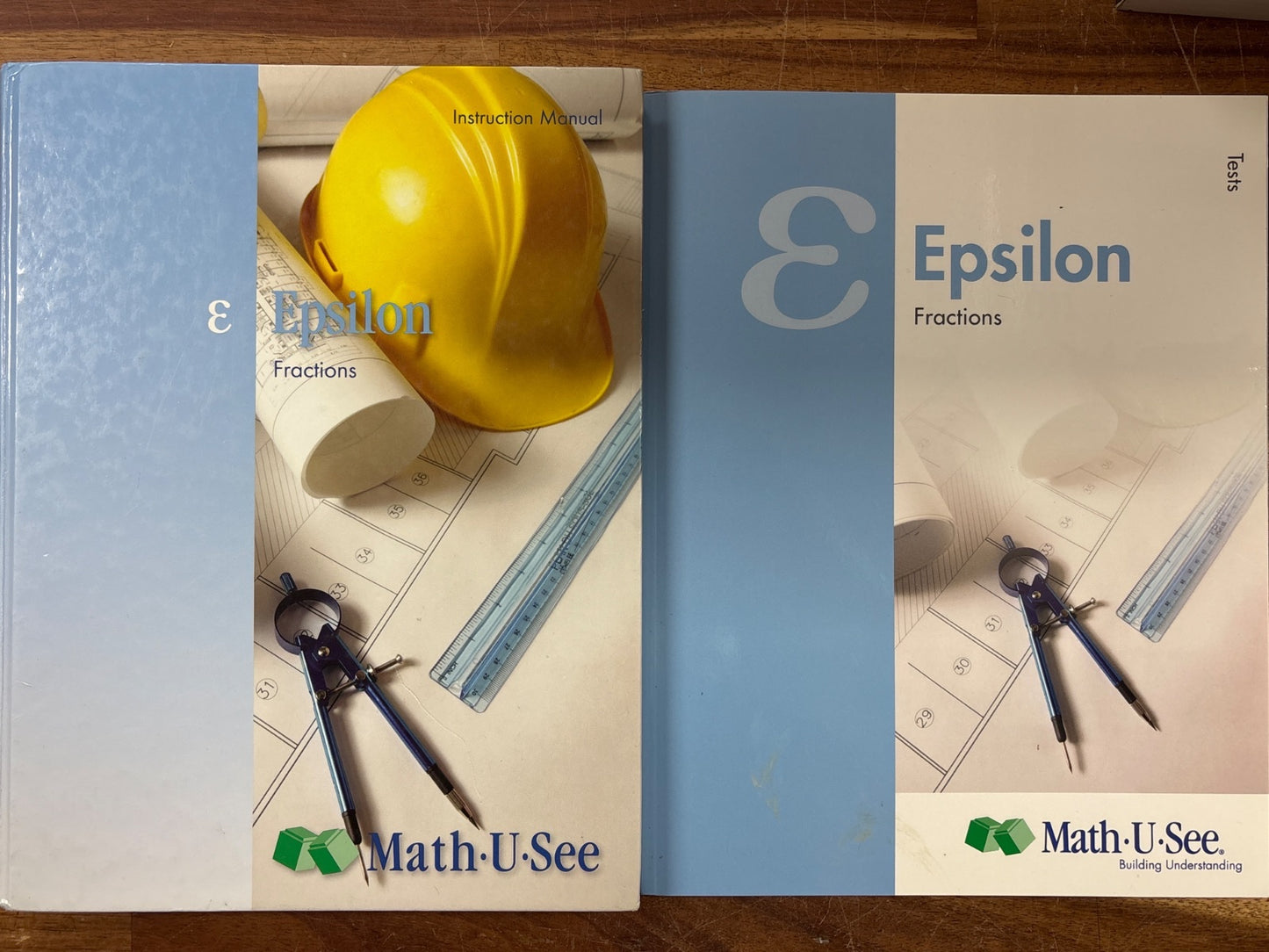 Math-U-See Epsilon Fractions Set: Manual, Tests, Overlay Kit