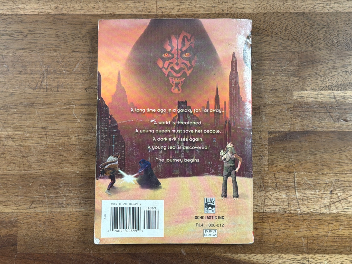 Star Wars Episode I the Phantom Menace Scholastic Novel