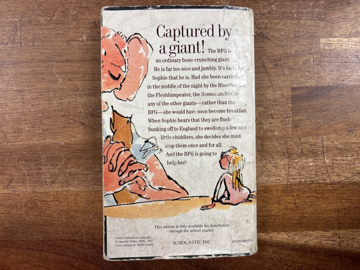 The BFG by Roald Dahl Scholastic Paperback Edition — photo 2 of 2