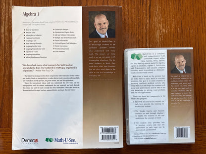 Math-U-See Algebra 1 Instruction Manual & DVD Set