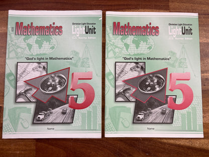 Christian Light Education Math 5 LightUnits 508-510 Set — photo 2 of 5