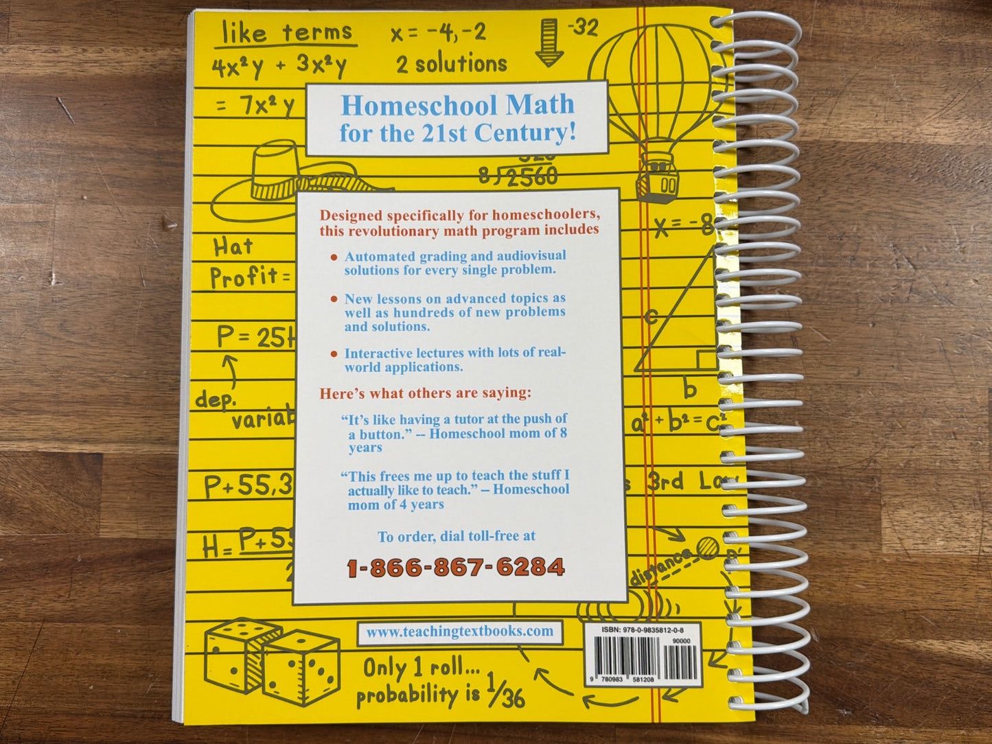 Teaching Textbooks Algebra I 2.0 Set