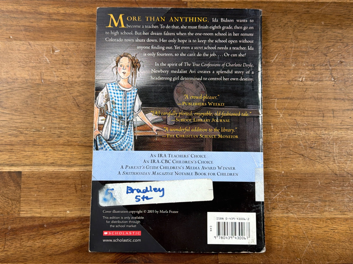 The Secret School by Avi - Scholastic Newbery Paperback