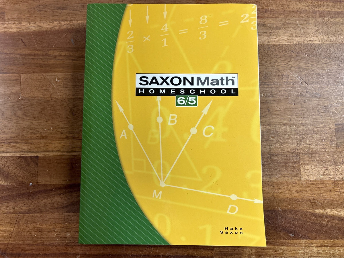 Saxon Math 6/5 Homeschool Text, Tests & Solutions Set